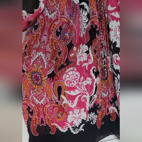 Nwot Lane Bryant flowy Paisley Summery blouse plus size 22/24 - Picture 6 of 12